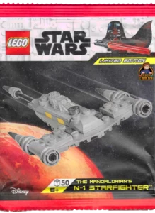Limited edition lego star wars, the mandalorian's n-1 starfighter paper bag, featuring the star wars paper bag 912405